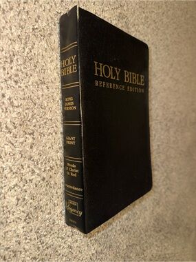 Thomson Chain Reference Bible KJV Giant Print Black bonded leather